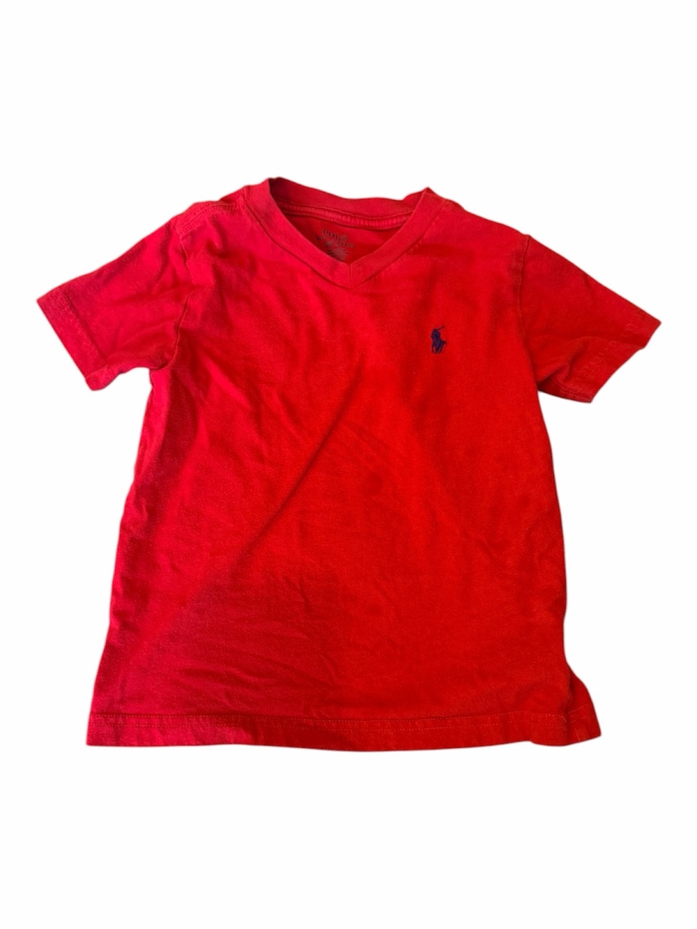 Ralph Lauren Red V-Neck Polo Toddler Tee